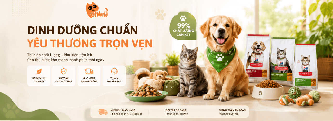 Chăm sóc thú cưng mỗi ngày.